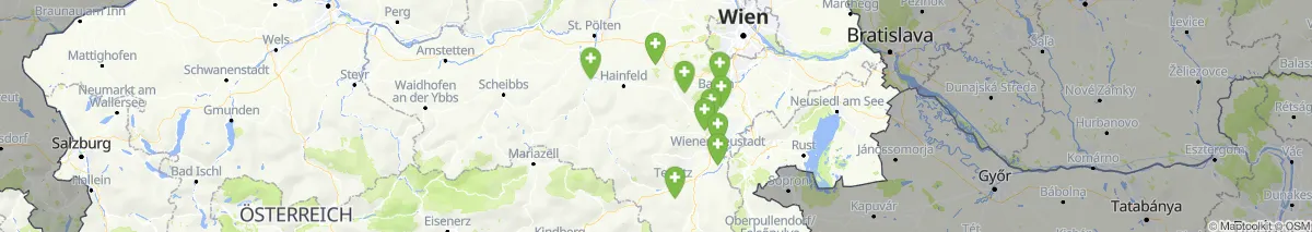 Map view for Pharmacies emergency services nearby Gutenstein (Municipality, Niederösterreich) (278)
